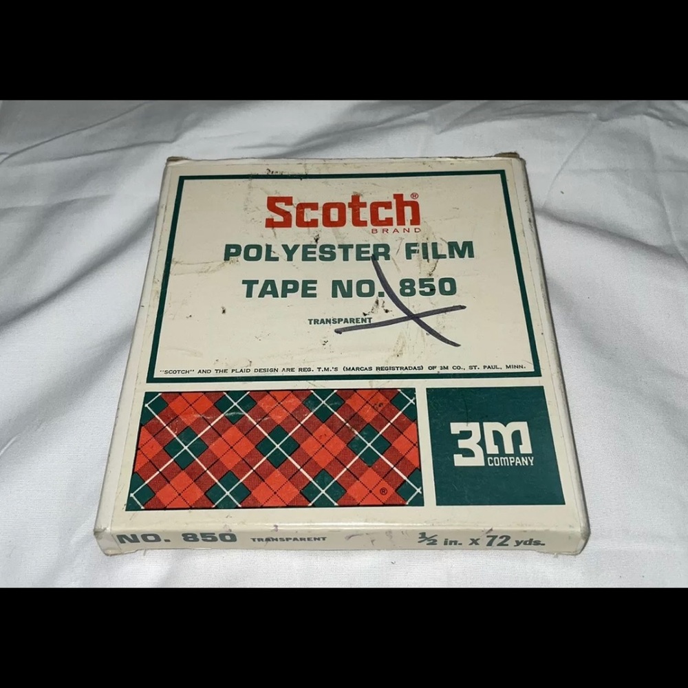Vintage Scotch Polyester Film Tape Silver